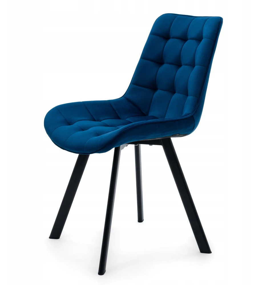 New Home GLAMOUR GLAMOUR NAVY Mėlynas TORI MINŠTA AKSOMINĖ KĖDĖ SVETAINEI VALGOMUI