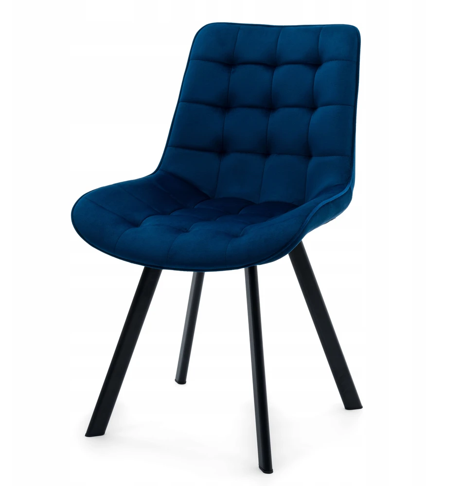 New Home GLAMOUR GLAMOUR NAVY Mėlynas TORI MINŠTA AKSOMINĖ KĖDĖ SVETAINEI VALGOMUI