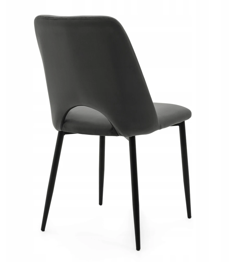 New Home GLAMOUR Pilkas ORO MINŠTA AKSOMINĖ KĖDĖ SVETAINEI VALGOMUI