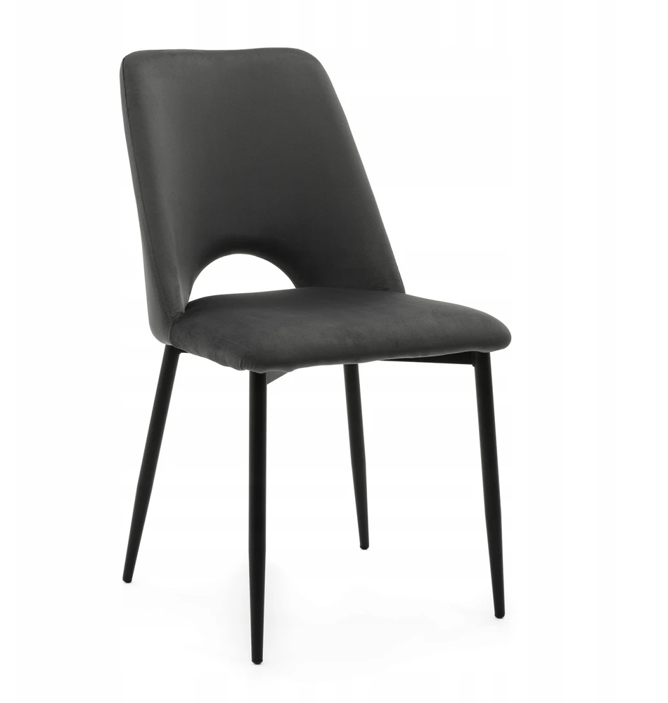 New Home GLAMOUR Pilkas ORO MINŠTA AKSOMINĖ KĖDĖ SVETAINEI VALGOMUI