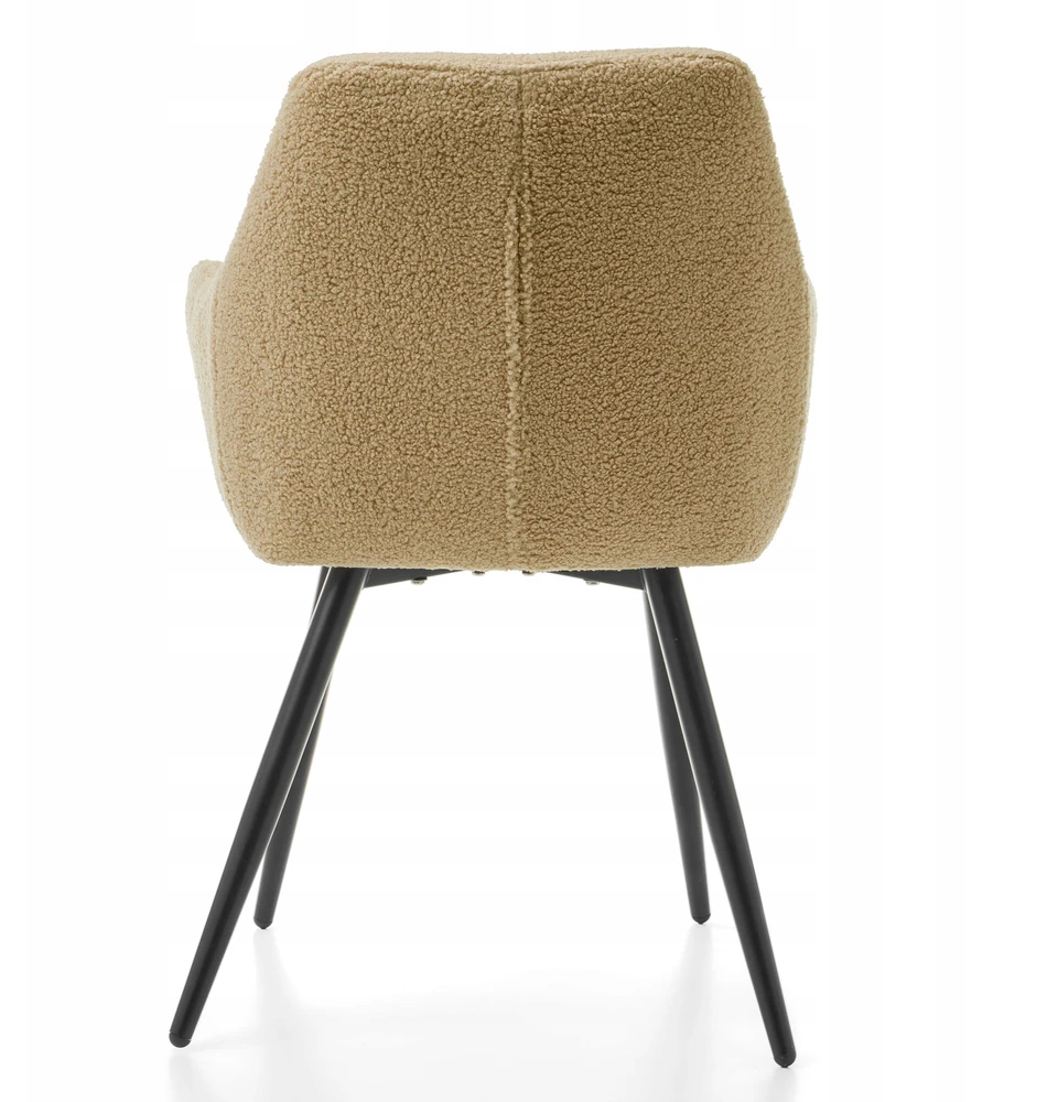 New Home Minkšto, dygsniuoto AUDINIO PUDELĖ TEDDY BUKLA BEIGE