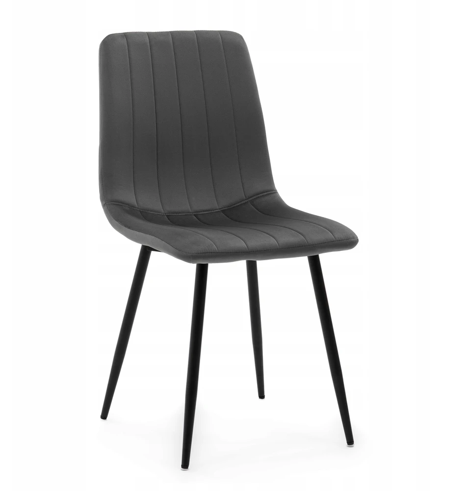 New Home MINŠTA KĖDĖ SVETAINEI VALGOMO VELIURAS VELVET GELA GRAY