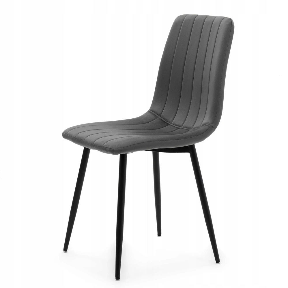 New Home MINŠTA KĖDĖ SVETAINEI VALGOMO VELIURAS VELVET GELA GRAY