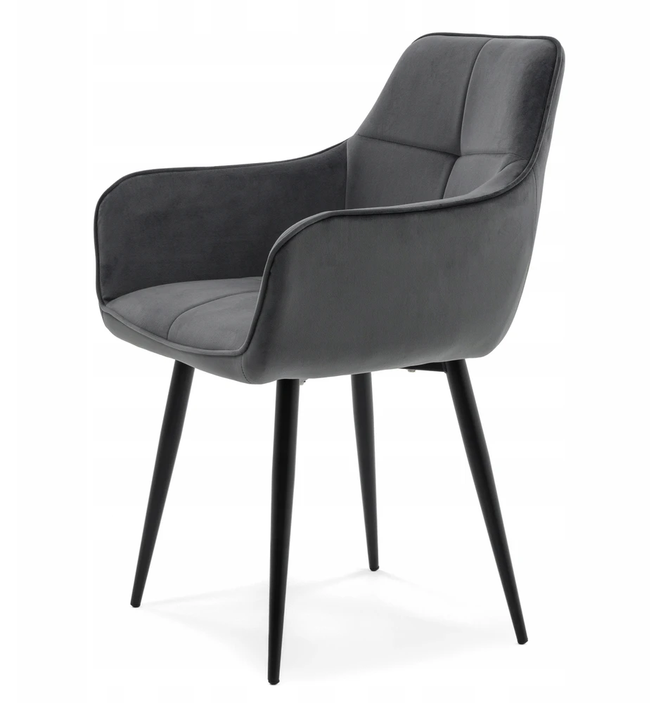 New Home MODERNĖ GLAMOUR QUATTRO MINŠTA AKSOMINĖ KĖDĖ SVETAINEI, VALGOMAI