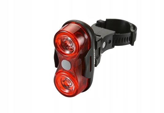 Nexelo Dviračio galinis žibintas 2LED 0,5W vandeniui atsparus galinis dviračio žibintas + baterijos