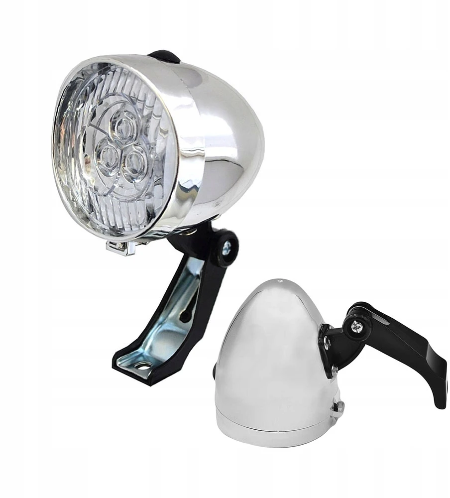 Nexelo Dviračio žibintas, priekinis dviračio žibintas, 3 LED, maitinamas akumuliatoriumi RETRO