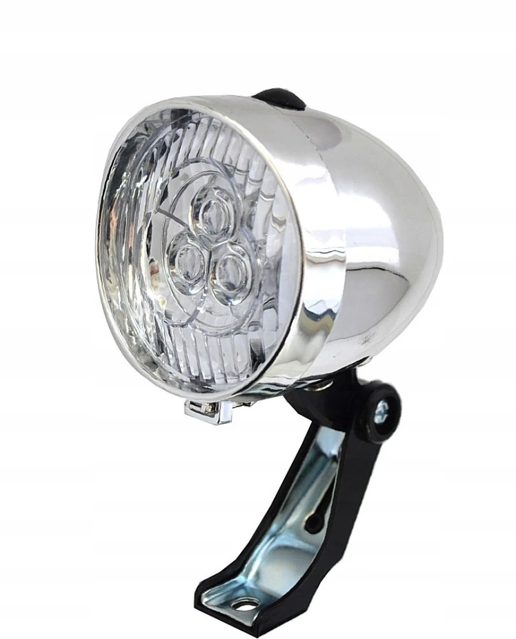 Nexelo Dviračio žibintas, priekinis dviračio žibintas, 3 LED, maitinamas akumuliatoriumi RETRO
