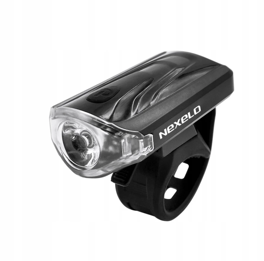 Nexelo Dviračio žibintas, priekinis dviračio žibintas, maitinamas akumuliatoriumi, 2 LED funkcijos, 0,5W