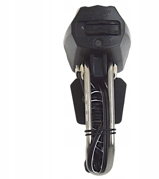 Nexelo LEMPAS DVIRAČIO LEMPAS PRIEKINĖ DYNAMO LED GENERATOR 30 LUX DUSK SENSOR