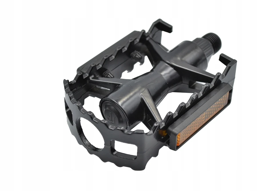 Nexelo Pedały rowerowe aluminiowe do roweru MTB juoda su odblaskami NOWE MOCNE
