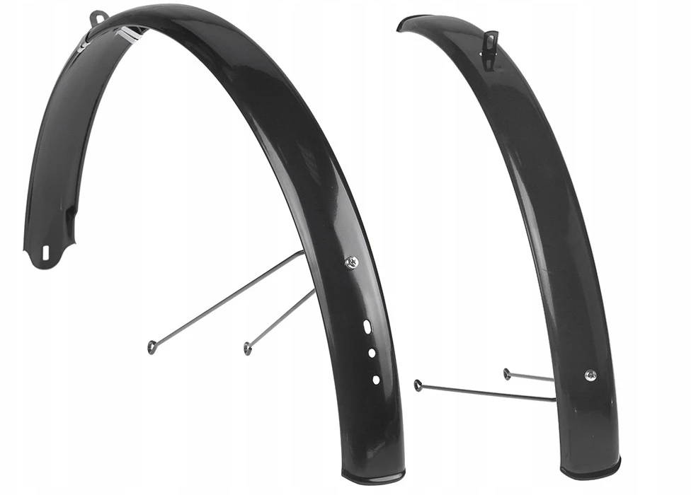 Nexelo Pilnas dviračio purvasaugių komplektas 28" plienas 55mm juodas