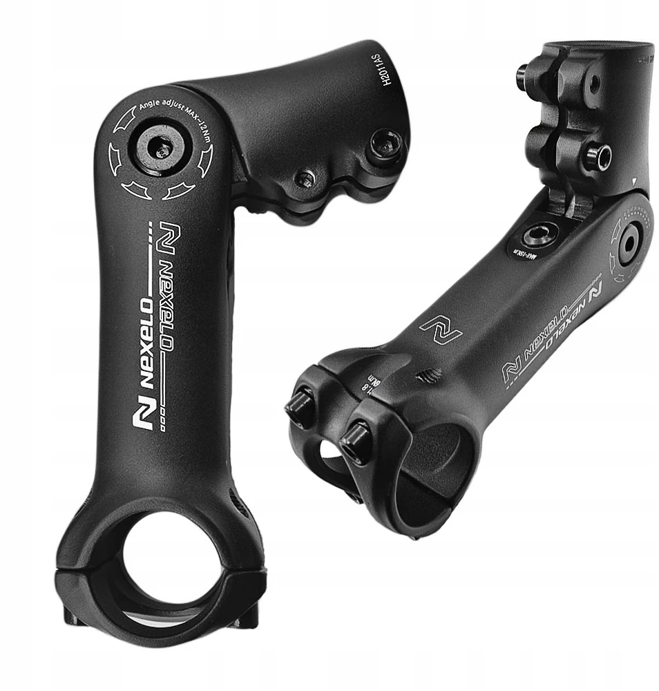 Nexelo Reguliuojamas dviračio vairo kotas 31,8 mm, siekis 110 mm, naujas