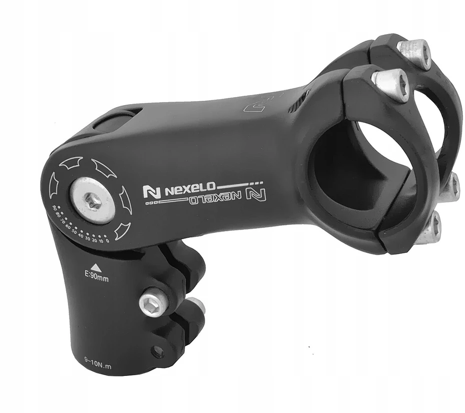 Nexelo Reguliuojamas dviračio vairo kotas, 31,8 mm, pasiekia 90 mm, naujas