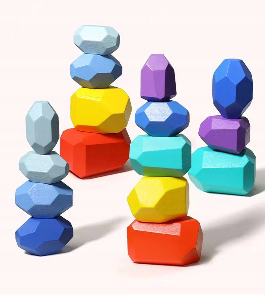Nicekids MEDINIAI BLAKAI BALANSUOTI AKMENYS MONTESSORI BALANSAS KREPŠELIO lipduke