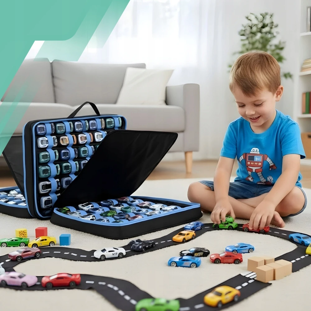 Nicekids ORGANIZATORIUS FOR SPRINGS 96 automobiliams BAG for HOT WHEELS Automobilių krepšys