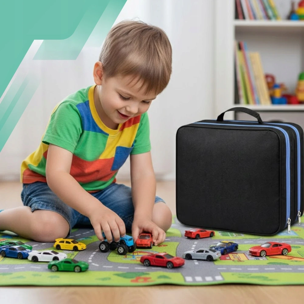 Nicekids ORGANIZATORIUS FOR SPRINGS 96 automobiliams BAG for HOT WHEELS Automobilių krepšys