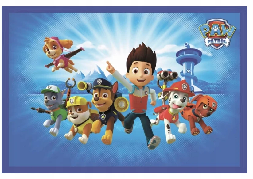 Nickelodeon DYWAN DZIECINNY ULTRA MIĘKKI PSI PATROL Mėlynas 100 x 150 cm