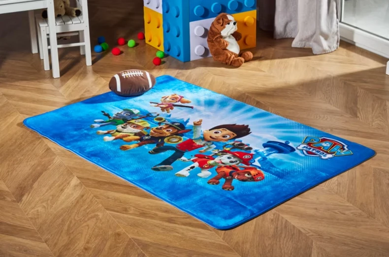Nickelodeon DYWAN DZIECINNY ULTRA MIĘKKI PSI PATROL Mėlynas 100 x 150 cm