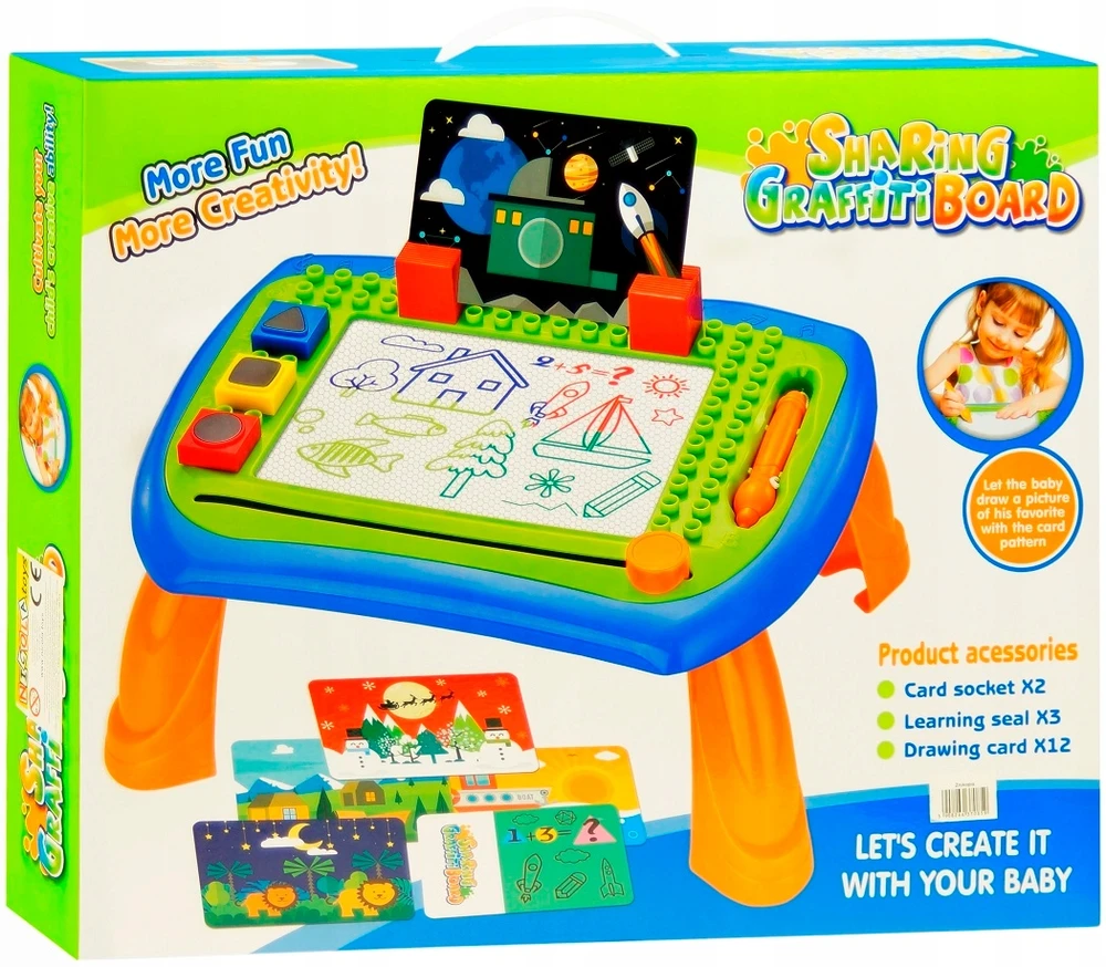 Nicola Toys DIDELĖ LENTA SU UŽRAŠŲ LENTELE + ANTspaudai 0859
