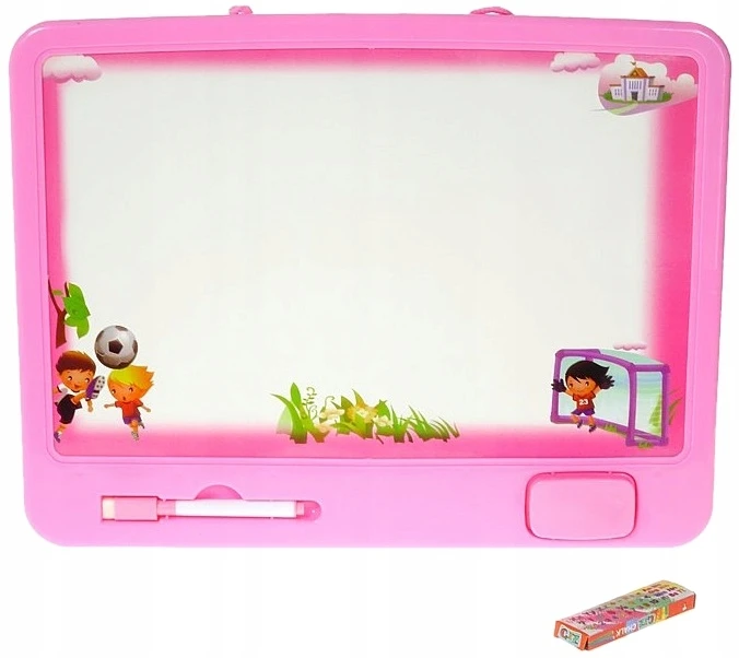 Nicola Toys Dvipusė lenta. juoda su kreida, balta su markeriais. Adaras