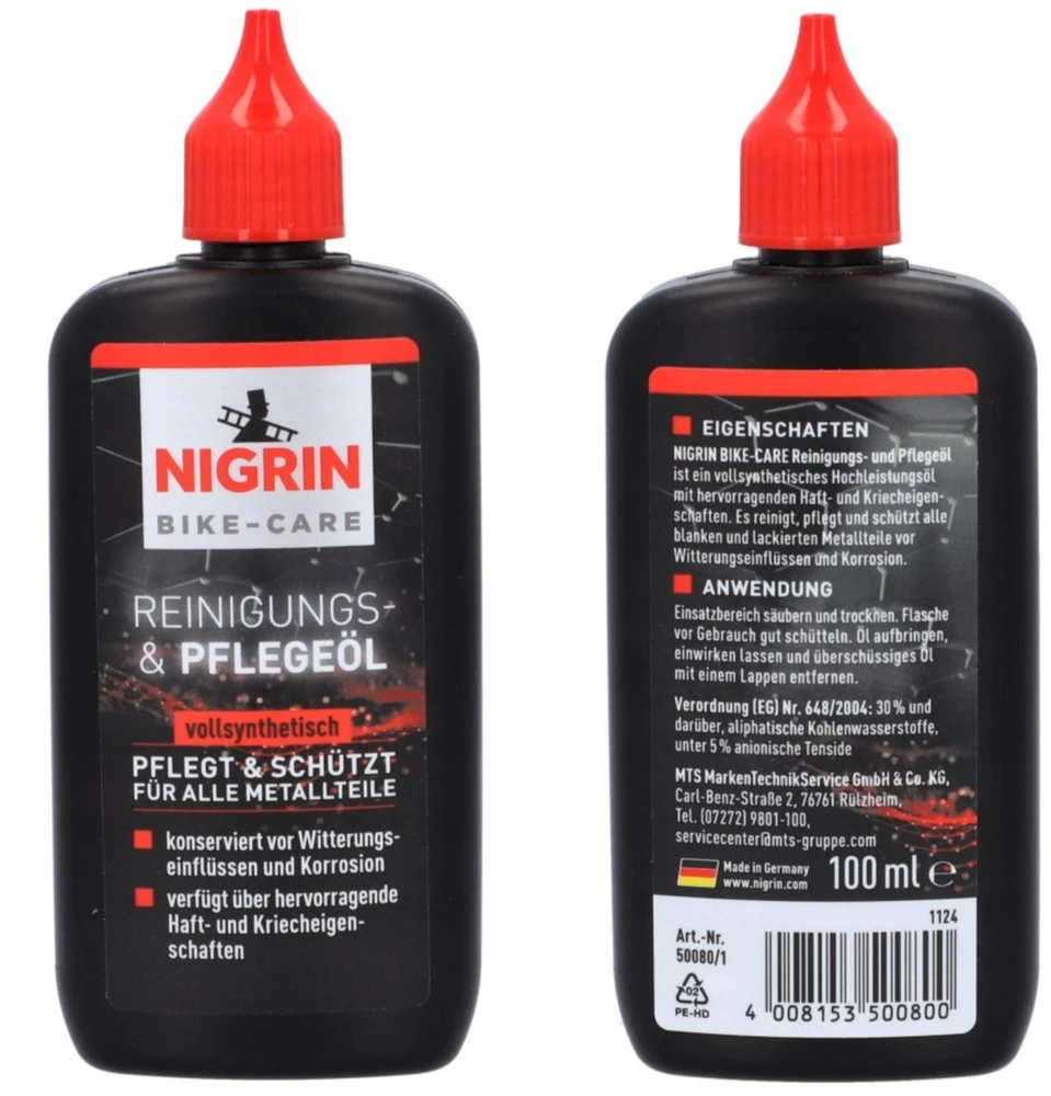 NIGRIN dviračių valymo priežiūros aliejus 100 ml
