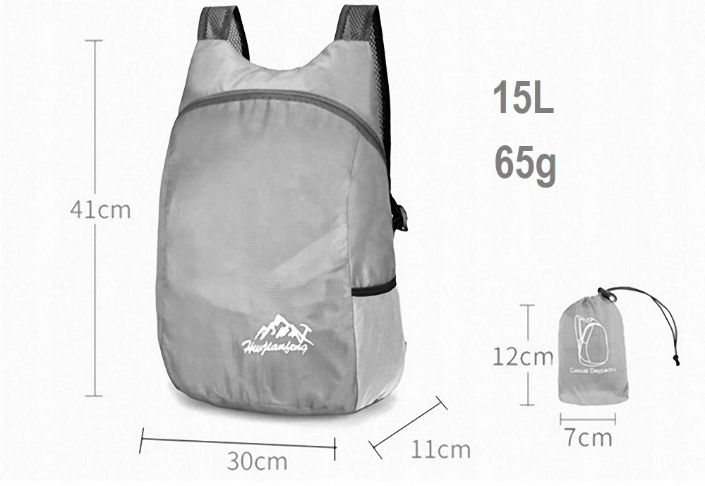 Nik Store lengva, vandeniui atspari, sulankstoma kišeninė kuprinė, 15L