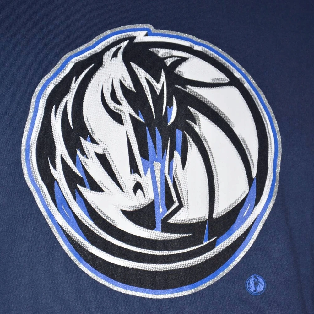 Nike Dallas Mavericks Essential Dry marškinėliai su Chrome logotipu, College Navy - CZ7252-419