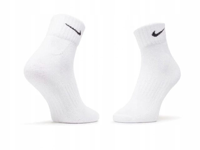 NIKE EVER DAY UNISEX KOJINĖS 42-46 DYDŽIO BALTOS 6 POROS