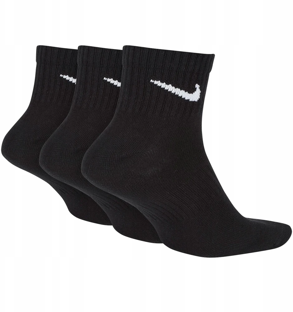 NIKE EVERYDAY LENGVOS KUNKŠNĖS 3PR KOJINĖS JUODOS SX7677 010 r 42-46