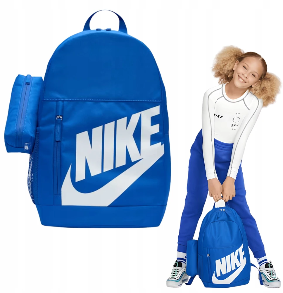 Nike Elemental Kids 20L Mėlyna Sportinė Mokyklinė Kuprinė su Pieštukine - DR6084-480