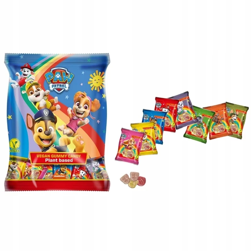 Niko Paw Patrol drebučiai Mini pakuotės Paw Patrol vaisių maišeliai Vegan 2x