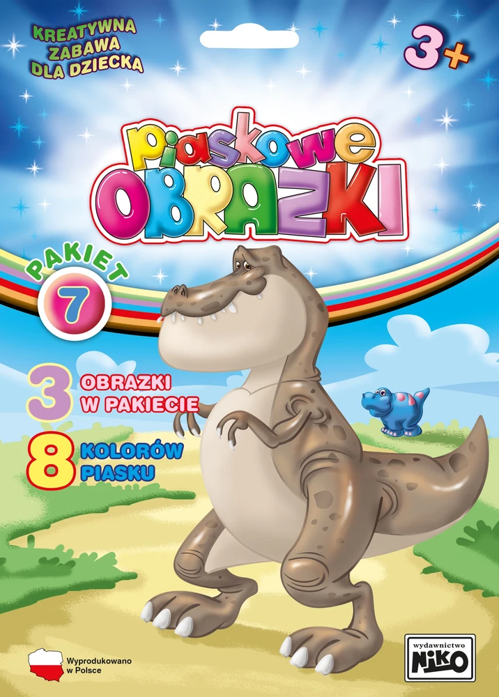 Niko Piešymai Smėlio - Dinozaurai 3 Raštai