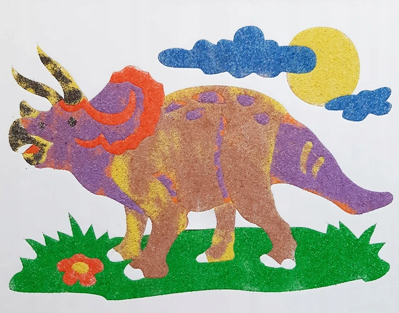 Niko Piešymai Smėlio - Dinozaurai 3 Raštai