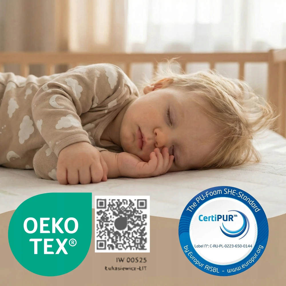 Nikola H3 PUNO ČIUŽINIS lovai 160x80x10 cm Oeko-Tex Standard 100