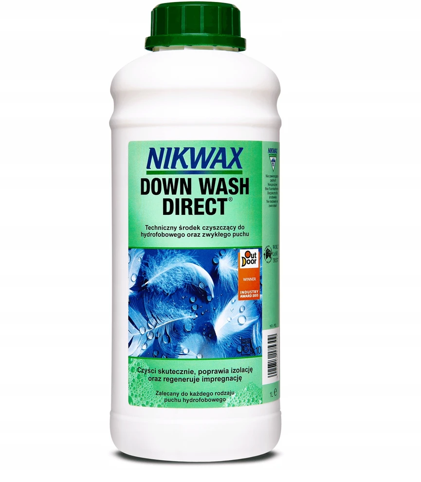 Nikwax Down Wash Direct 1 L striukės miegmaišiai Atnaujina DWR