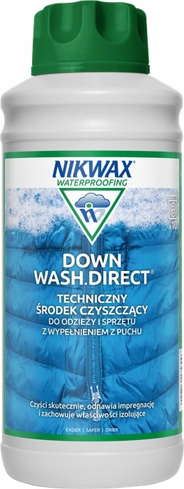 Nikwax Down Wash Direct 1 L striukės miegmaišiai Atnaujina DWR