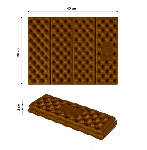 Nils Camp Nc17105 Aliumininė Kempingo Sėdimoji Paklotė 40x30cm