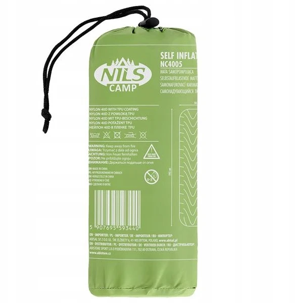 Nils Camp Nc4005 žalia turistinė pripučiama miegojimo salotinė