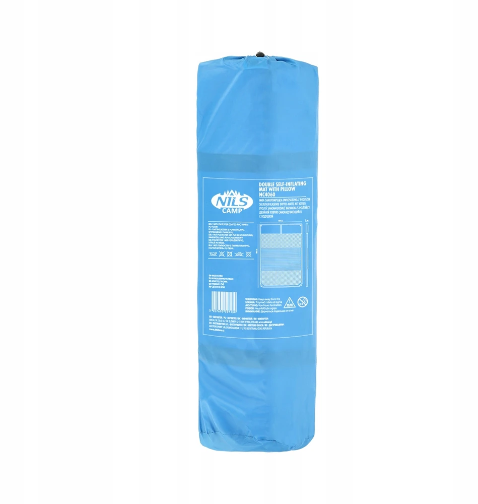 Nils Camp Nc4060 dvigulė savaime prisipučiančio čiužinio mėlyna 186x130 cm