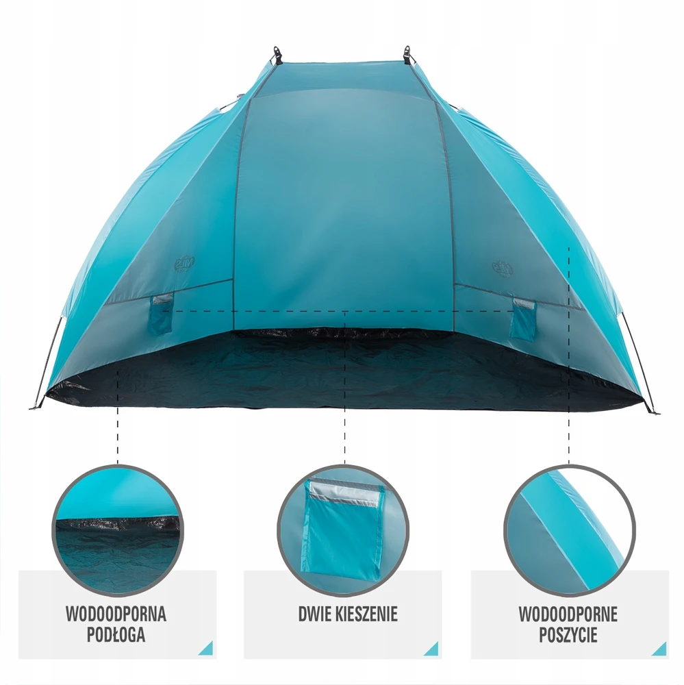 Nils Camp NC8030 TURQUOISE BEACH PAlapinė 260X120X120 CM NILS