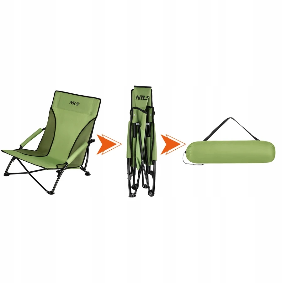 Nils Camp NILS NC3035 Žalias BEACH CHAIR turistinis paplūdimio gultas