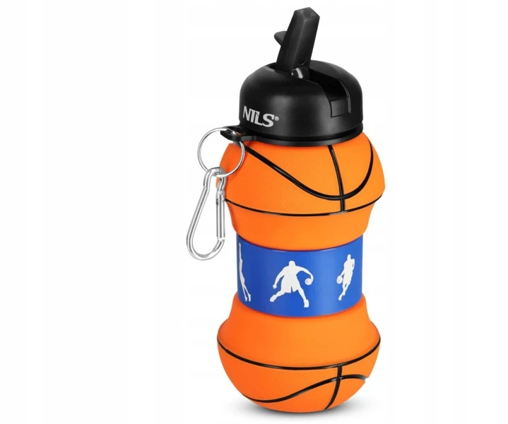 Gertuvė Nils Camp Nils Nc4104 Sulankstomas Silikoninis Buteliukas 550 ml Krepsinis