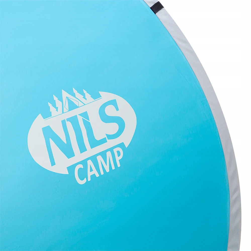 Išskleidžiama paplūdimio palapinė Nils Camp NC3173 mėlyna-pilka