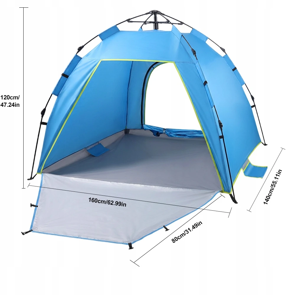 Nils Camp Automatinė paplūdimio palapinė Nils NC4802, mėlyna