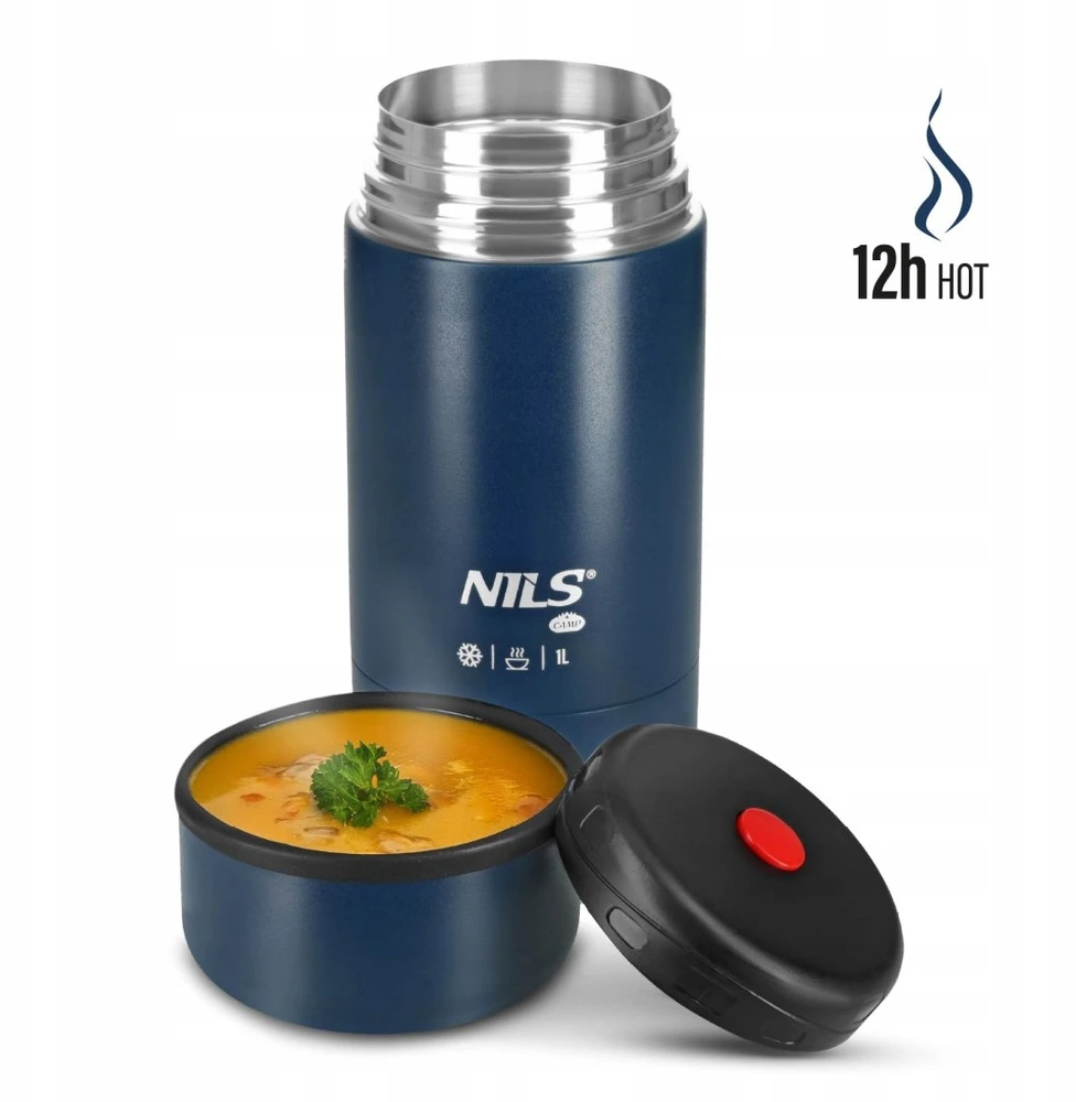Nils Extreme Nils Camp Termosas maistui 1000ml - išlaiko šilumą/šaltį ilgai