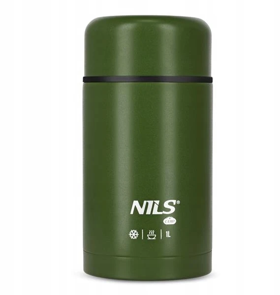 Nils Camp Termosas maistui 1l žalias, plieno, pietų dėžutė kelionėms