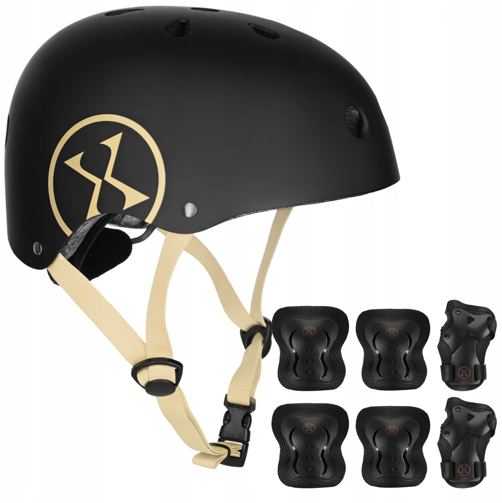 Nils Extreme Kask Orzeszek L 58-61 cm su Apsaugomis