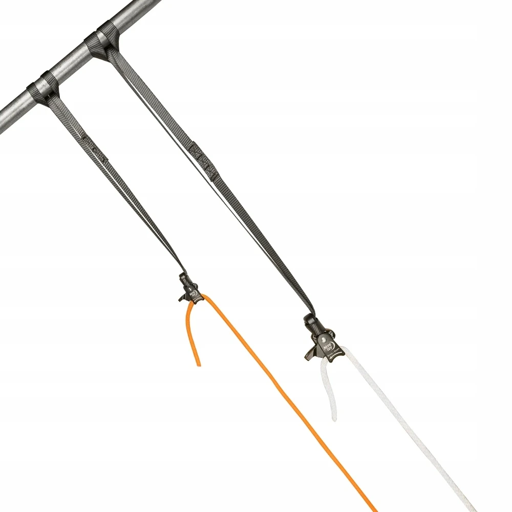 Nite Ize Camjam Ring tvirtinimo sagtis su 46cm dirželiu, aliuminio, juoda