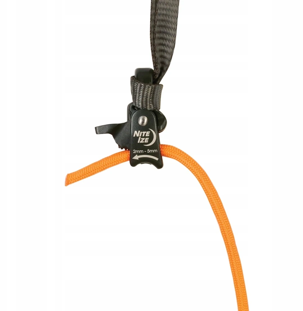 Nite Ize Camjam Ring tvirtinimo sagtis su 46cm dirželiu, aliuminio, juoda