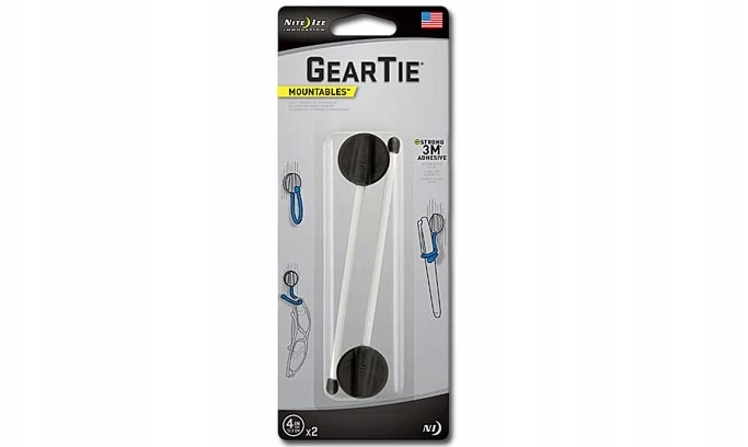 Nite Ize Gear Tie Mountables 4'' - 2 vnt. - universalūs tvirtinimai